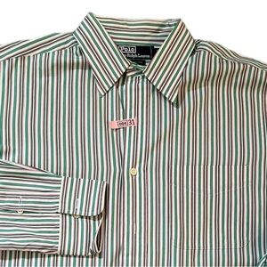 POLO RALPH LAUREN 16.5-35 Vintage Long Sleeve Shirt Button Up Down